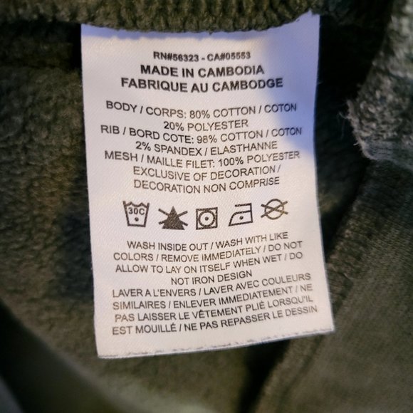 Nike Air Drawstring Hoodie Women's XL Green Colorblock Long Sleeve Cotton Blend - Picture 7 of 8